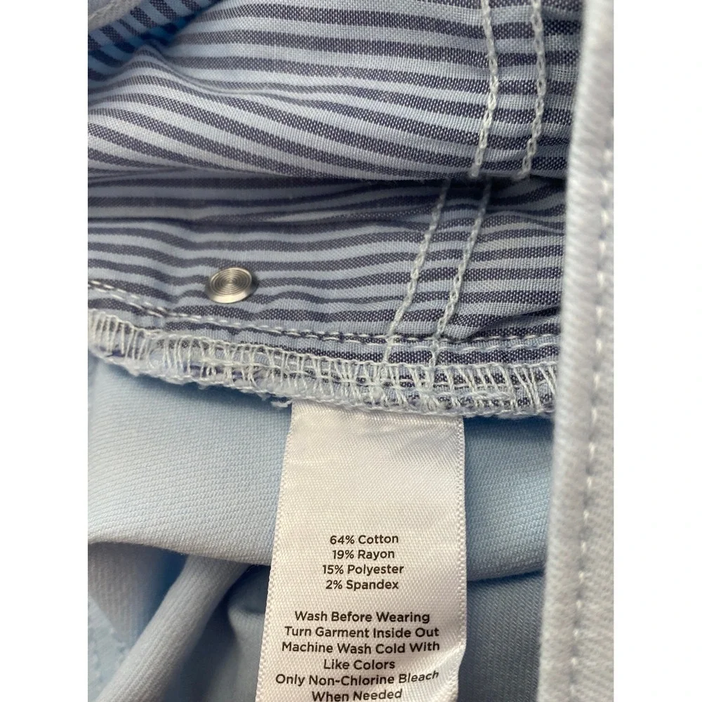 Talbots Flawless High Waist Jegging Crop Jeans Womens 4 Soft Pale‎ Blue Pastel